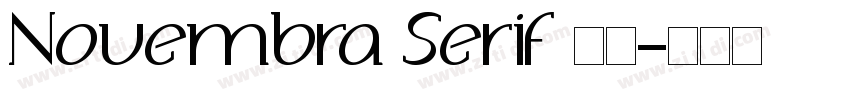 Novembra Serif 作者字体转换 Novembra Serif 作者字体转换